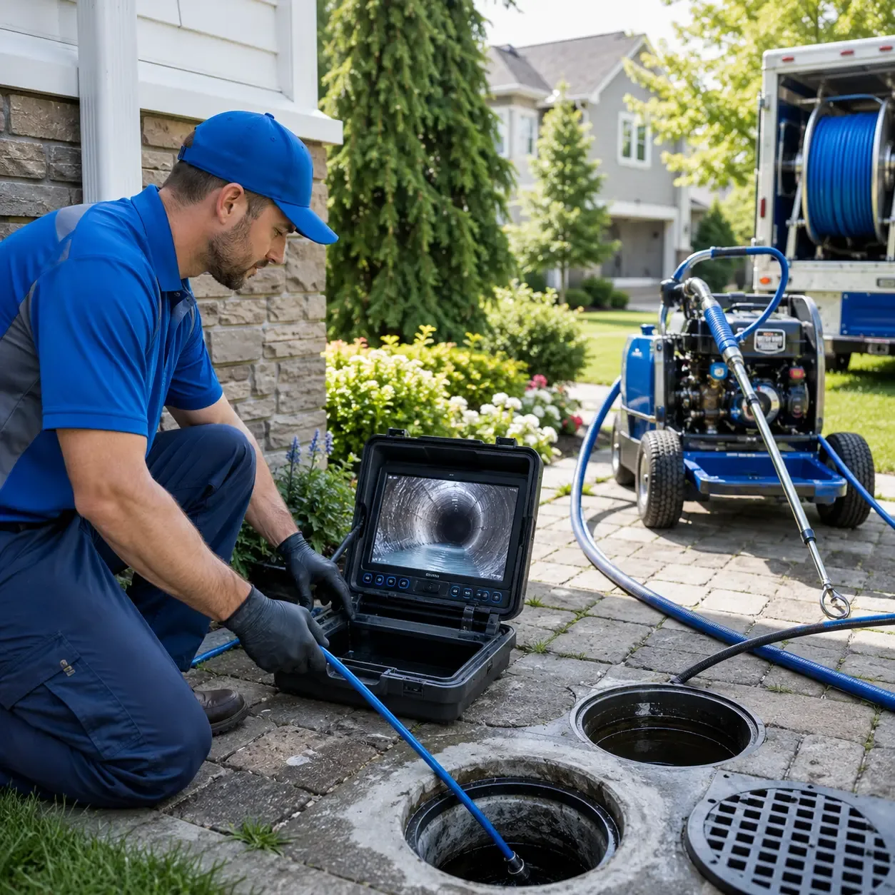 Outdoor drain cleaning professionals serving Charlestown, IN